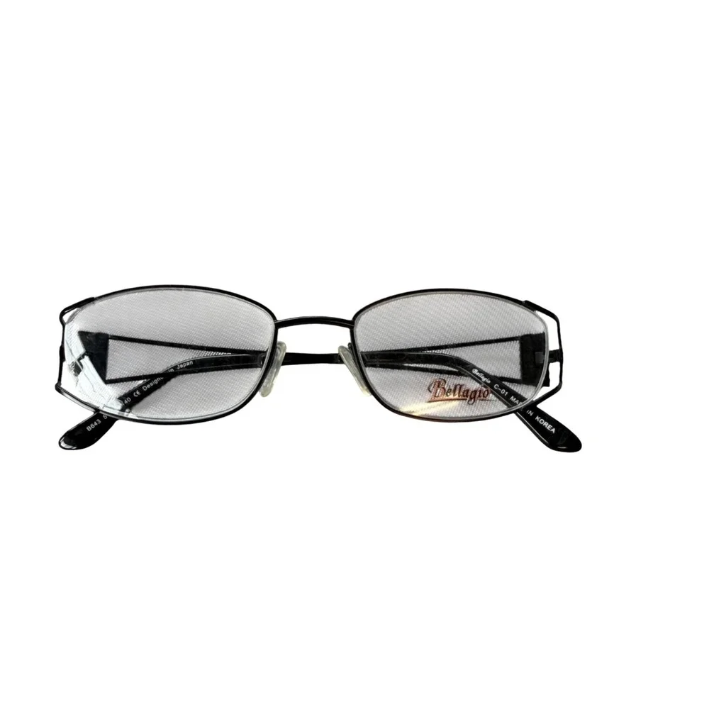 Bellagio B643 Eyeglass Frames Women 51-19-140 Black Rhinestone Designer Japan
